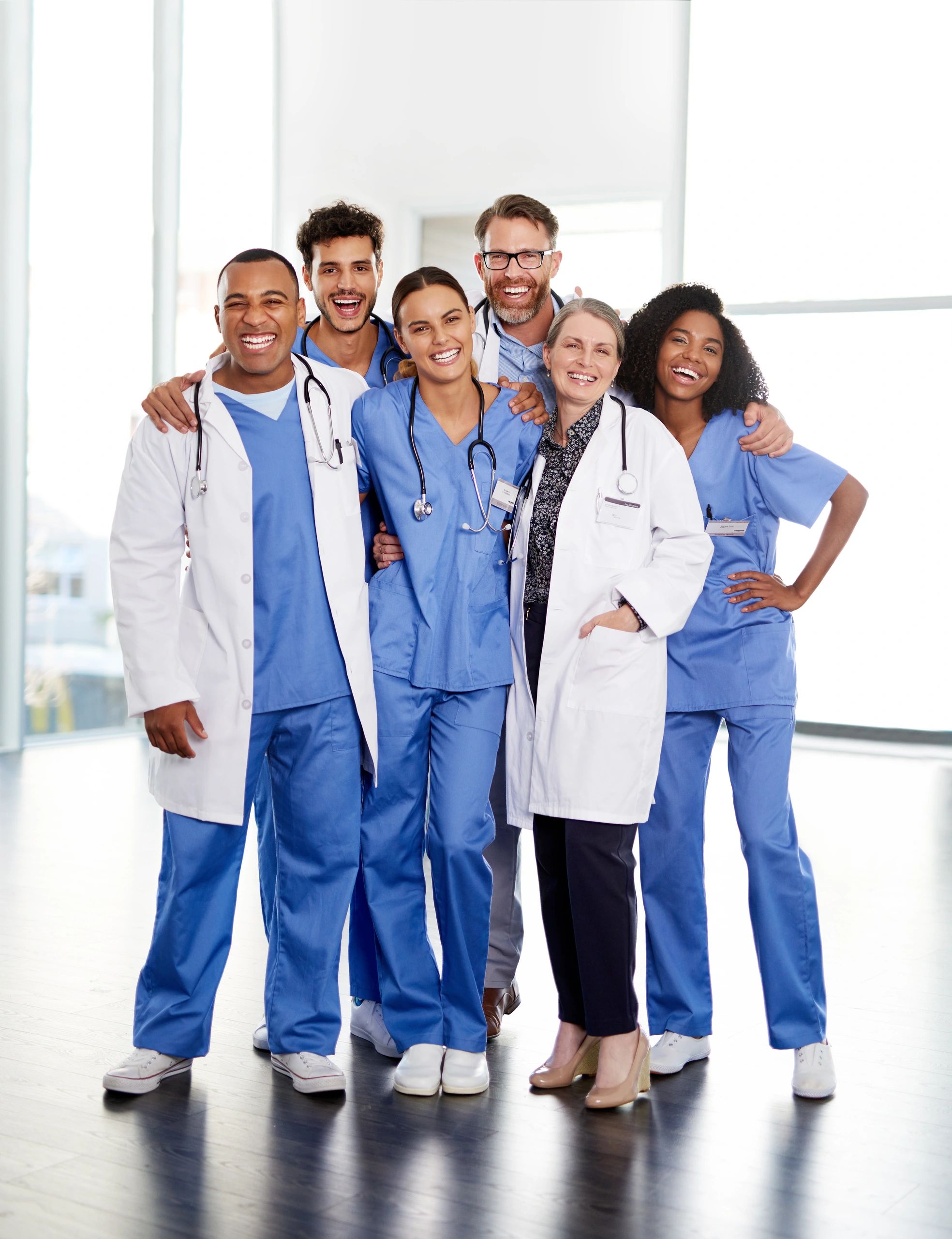 Professional healthcare team portrait